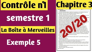 Contrôle de français n°1 1bac semestre 1 الفرض الأول في اللغة الفرنسية أولى باك الدورة الأولى [upl. by Teak544]