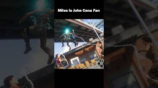 Miles love John Cena  WWE X SpiderMan  Marvels SpiderMan 2 [upl. by Hearsh]