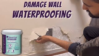 Wall Waterproofing treatment  How To Repair Damp Wall  Texture Damp Proofing [upl. by Doty619]