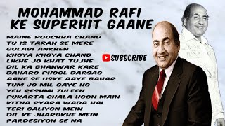 MOHAMMAD RAFI KE SUPERHIT GAANE  HITS OF RAFI SAHEB  SADABAHAR PURANE GAANE [upl. by Alexandria844]