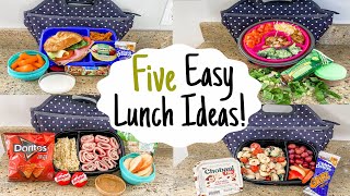 5 TASTY COLD LUNCH BOX IDEAS  Quick EASY Recipes For WORK amp SCHOOL  Julia Pacheco [upl. by Dlanor]