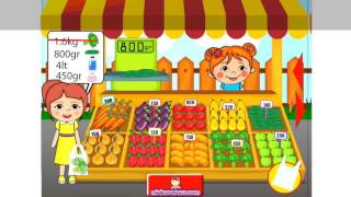 LILI BAZAAR AND CASHIER  SUPERMARKET GAME  LILI GAMES  KIDS GAME  ClassY Kids Games [upl. by Hellene713]