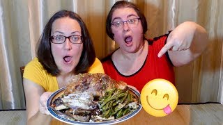 Pork Shoulder Roast Eggplant Green Beans And Enoki Mushrooms  Gay Family Mukbang 먹방 [upl. by Marabelle70]