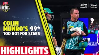 Colin Munro Xavier Bartlett Brilliance Gives Brisbane Heat First Points  BBL 13 [upl. by Valenka]