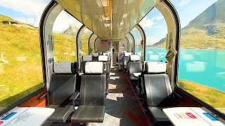 🇨🇭🇮🇹Riding the Most Beautiful Train from Switzerland to Italy  Bernina Express StMoritz →Tirano [upl. by Kolk]