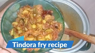 Tindora fry recipe Tindora Recipe South Indian [upl. by Ariada]