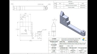 CW63 Engineering Drawings Basics  SolidWorks Arabic [upl. by Dorsey]