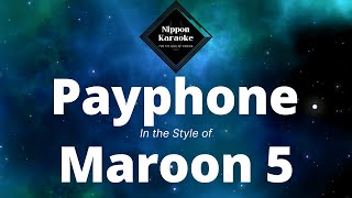 Maroon 5  Payphone Karaoke [upl. by Sihon]