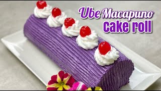 UBE MACAPUNO CAKE ROLL [upl. by Bergmans117]