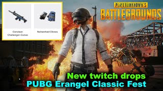 PUBG Erangel Classic Fest✅New Твич ДРОПNetworked GlovesCerulean Challenger  SCARL✅NewTwitch DROP [upl. by Notirb]