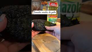 Receta de uno ricos tamales verdes de pollo [upl. by Shevlo]