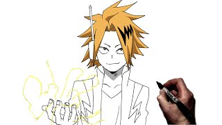 How To Draw Denki Kaminari  Step By Step  My Hero Academia [upl. by Neidhardt102]