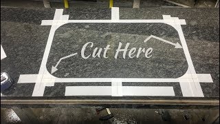 How to Cut  Polish Undermount Sink in Granite by Hand [upl. by Apollo]