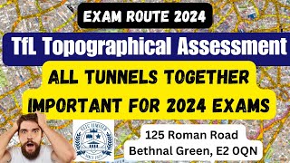 TfL Topographical Test 2024  Most common Tunnels  PCO Test 2024 [upl. by Wasson]