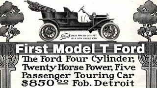 27th September 1908 First Model T Ford automobile rolls out of the Piquette plant in Detroit [upl. by Olecram]