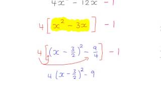 C1  Completing the Square Harder and curve sketching [upl. by Aloysius]