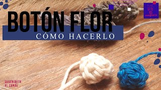 Cómo Tejer un BOTÓN a Crochet Diseño de FLOR 🌸 Fácil y Rápido 🧶 [upl. by Cecilio]