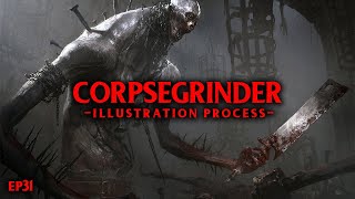 Corpsegrinder  Illustration Process [upl. by Shanahan]