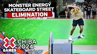 Monster Energy Men’s Skateboard Street Elimination FULL COMPETITION  X Games Chiba 2024 [upl. by Alley99]