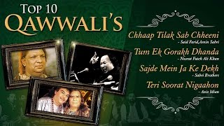 Top 10 Qawwalis  Nusrat Fateh Ali Khan Sabri Brothers amp Aziz Mian  Best Qawwali Songs [upl. by Toomay828]