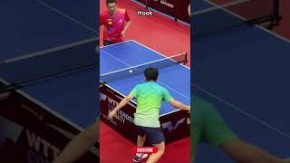 Table Tennis Hook serve in action tabletennis tabletennisserve shorts [upl. by Hellah]