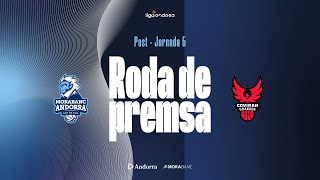 🎤 RDP Post Jornada 5 Liga Endesa  MoraBanc Andorra 🆚️ Coviran Granada  Temporada 20242025 [upl. by Nnaeoj]