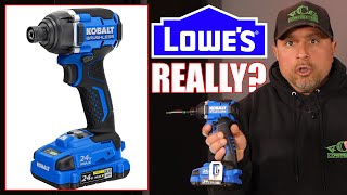 Lowes New Kobalt Brushless Impact Driver AINT What I EXPECTED [upl. by Akcebar445]