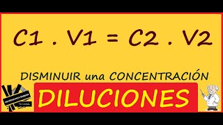 Cómo DISMINUIR la CONCENTRACIÓN de una SOLUCIÓN QUÍMICA paso a paso [upl. by Nivre]