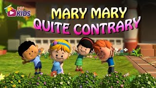 Mary Mary Quite Contrary with Lyrics  LIV Kids Nursery Rhymes and Songs  HD [upl. by Mela]