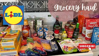 HUGE LIDL GROCERY HAUL [upl. by Vashtee]