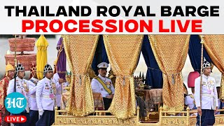 LIVE  King Maha Vajiralongkorn Leads Royal Barge Procession  Thai Royal Tradition  Thai Monarchy [upl. by Blim]