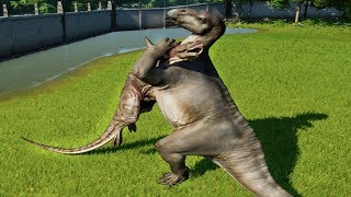 IGUANODON MAX Vs CARNOTAURUSALLOSAURUSBARYONYXSUCHOMIMUS  Jurassic World Evolution [upl. by Gaeta]