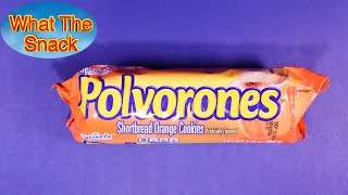 Marinela Polvorones Shortbread Orange Cookies Mexico [upl. by Amsirak282]