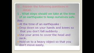 Science  Ch – 9  Natural Disasters Notes Class 5 [upl. by Acnoib877]