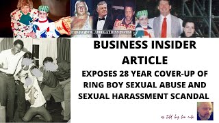 Business Insider Investigative reporter D Bixenspan ARTICLE delivers details RING BOY SEX SCANDAL [upl. by Amehr]