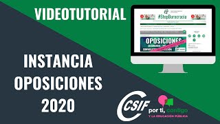 💚💚💚 Oposiciones Secundaria Andalucía 2020 Cómo rellenar la instancia y los destinos [upl. by Panthea]