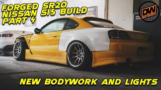 Starkeys Nissan S15 SR20DET rebuild Part 4  Getting Fatter [upl. by Ahsratal]