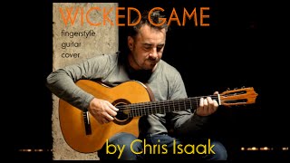 WICKED GAME  Chris Isaak  fingerstyle guitar cover by soYmartino [upl. by Lesnah315]