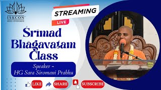 Srimad Bhagavatam Class  SB 4305051  HG Sara Siromani Prabhu 1102024 ISKCON Abids Hyderabad [upl. by Cammy]