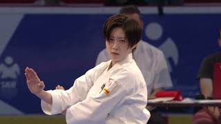 SKIF World Championship 2019 Hradec Králové  Final kata women  Hiyori Kanazawa JAP [upl. by Ylram]