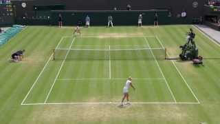 Wimbledon 2013 Day 7 Highlights Laura Robson v Kaia Kanepi [upl. by Lemieux]