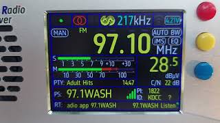 TEF 6686 LWMWSWFM Stereo Portable Radio WASH 971 FM Washington DC [upl. by Uzziel]