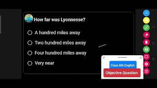 How far was Lyonnesse   Class 8th English Question answer [upl. by Vachel]