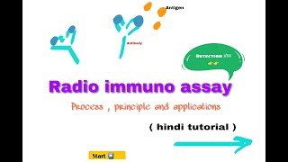 RIA  radio immuno assay  in hindi  biology ll [upl. by Ehrman64]