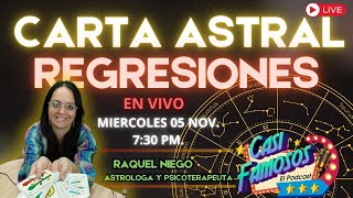 CARTA ASTRAL Y REGRESIONES EN VIVO EN CASI FAMOSOS [upl. by Ahsinan]