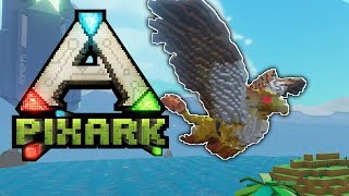 PixArk Lets Play  Ep 12  Gryphon Taming PixArk Early Access Gameplay [upl. by Eirehs]