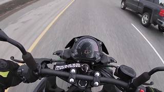 2019 Kawasaki Z400 Top Speed And 060 Time [upl. by Dodd823]