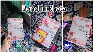 Bondhu khata design watch the full video 😖❣️💟💟💟 [upl. by Mitchell]