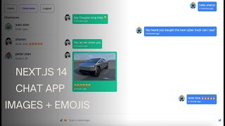 Lets build a chat app with next js and firebase text  image amp emojis [upl. by Aivilys33]