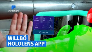 WILLBÖ HoloLens APP visualizing industry 3D designs in a real environment [upl. by Yekcir114]